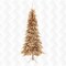 6.5ft Champagne Gold Slim Christmas Tree with Sturdy Metal Stand